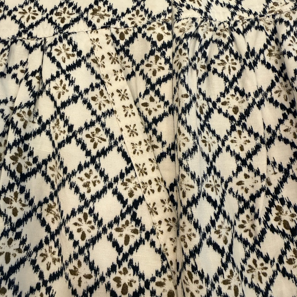 LOFT Black and White Patterned Mini Skirt - Picture 8 of 8